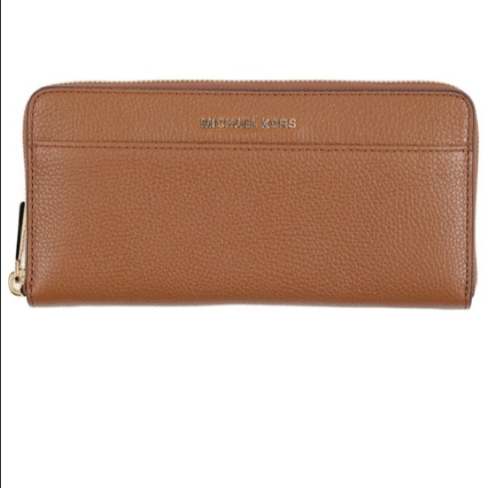 Mk Camel Leather Wallet - image 1